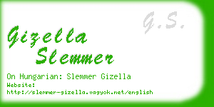 gizella slemmer business card